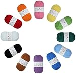 Yarn pour tricoter le fil 12 Écheveau multicolore