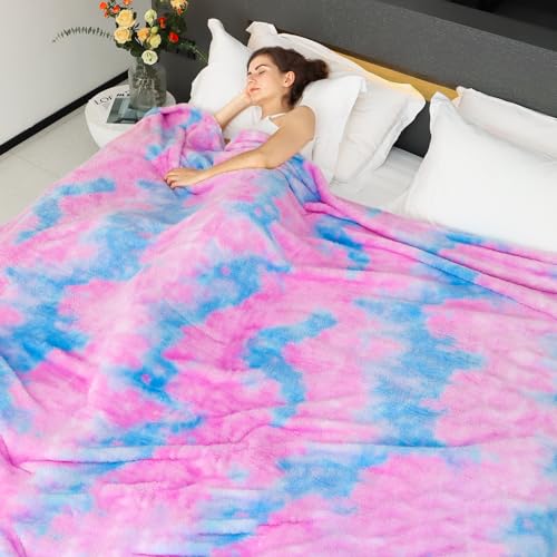 MUGD Lightweight Blanket Fleece Big Blanket Fuzzy Throw Blanket for Bed Queen Size