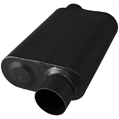 Flowmaster 8043043 40 Series Muffler 409S - 3.00 Offset In / 3.00 Offset Out - Aggressive Sound, Black #TOP2