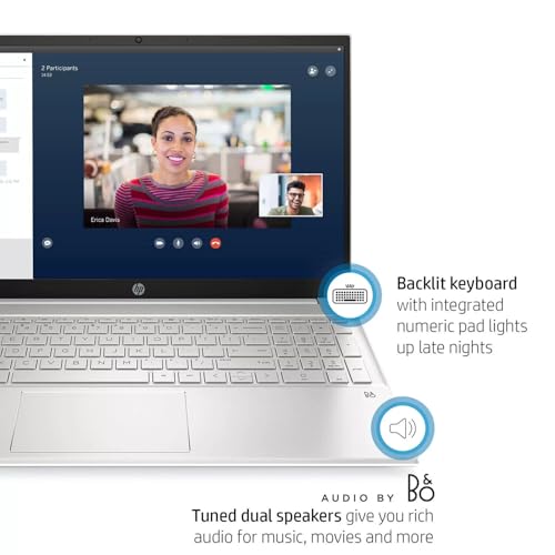 Image of HP Pavilion 15 15.6 inch FHD Business Laptop Computer for Work, 12th Gen Intel Core i7-1255U, 16GB DDR4 RAM 512GB PCIE SSD, Intel Iris Xe Graphics, Wi-Fi6, Backlit Keyboard, Numeric Keypad, Windows 11 Pro