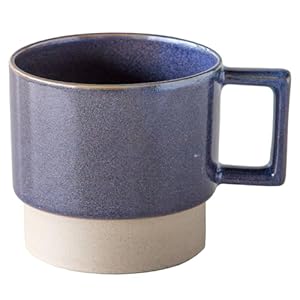 TAMAKI スタック TSUNAGU マグ ネイビー 9x12x高さ8.5cm 陶器 400ml T-962978" 