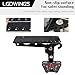 LGDWINGS Foldable Car Door Step, Installs on Door Latch, Dual,Foot Standing Pedal.The Car Door Step for Car Roof Access, Universal Fit for Car SUV Truck, 400 lbs Max Load (Black)