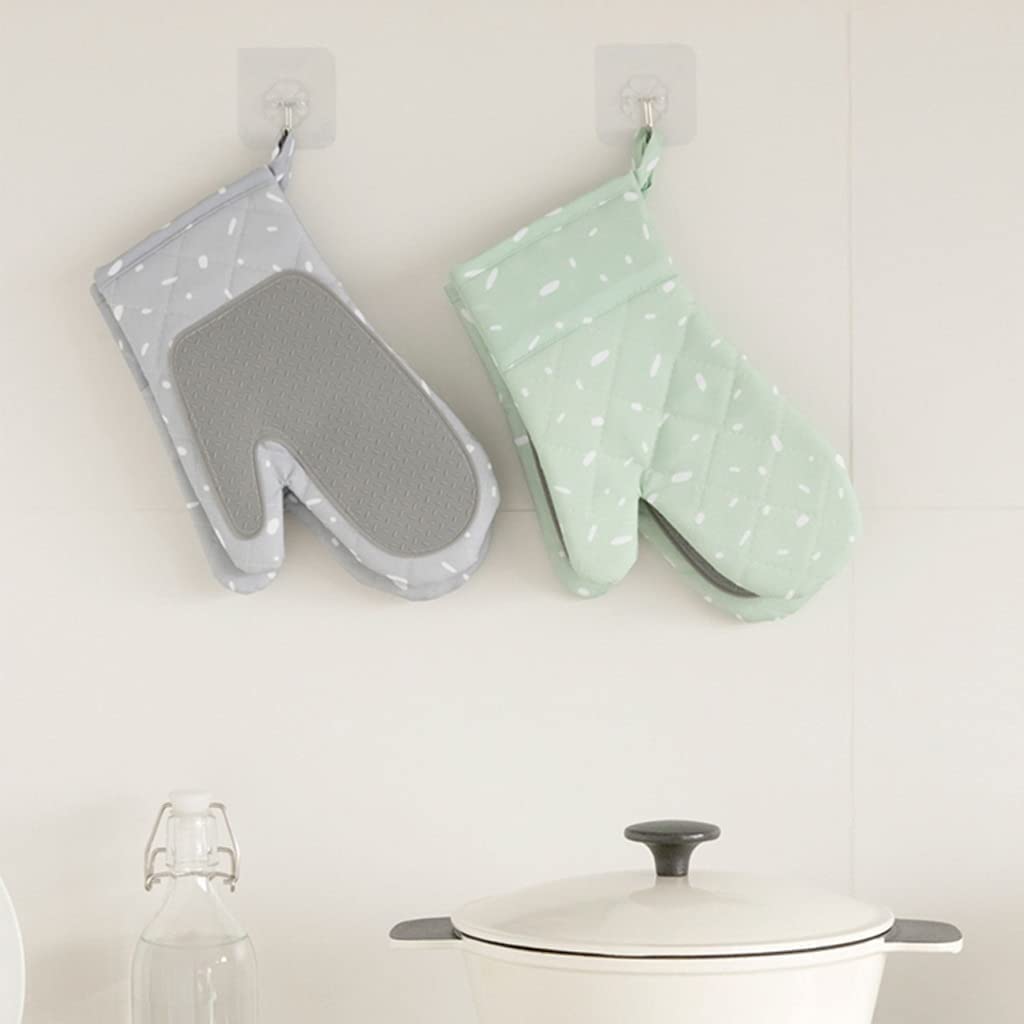 Gants De Four Gants De Four en Silicone Épais Isolation Antidérapante Anti-brûlure Résistant À La Chaleur pour Four Micro-Ondes Cuisine, 2 Pièces Gant Résistant A La Chaleur (Color : Blu)