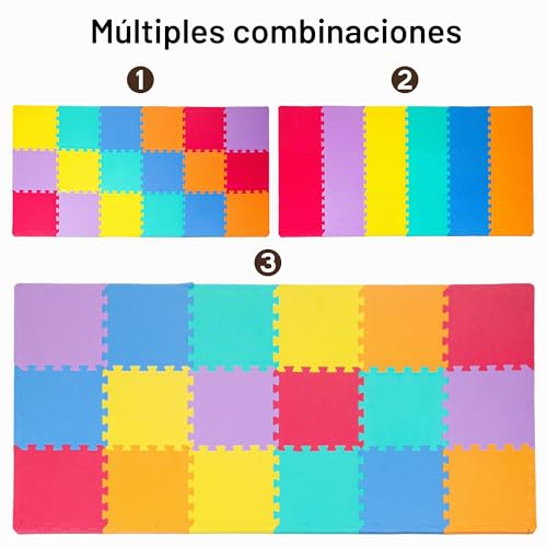 Alfombrillas entrelazadas de espuma de 30x30 cm para suelo de juego 5