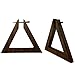Produktbild SoulCats® 1 Paar Holz Creolen Holzohrringe Horn Stift eckig geometrisch Blume, Modell 3