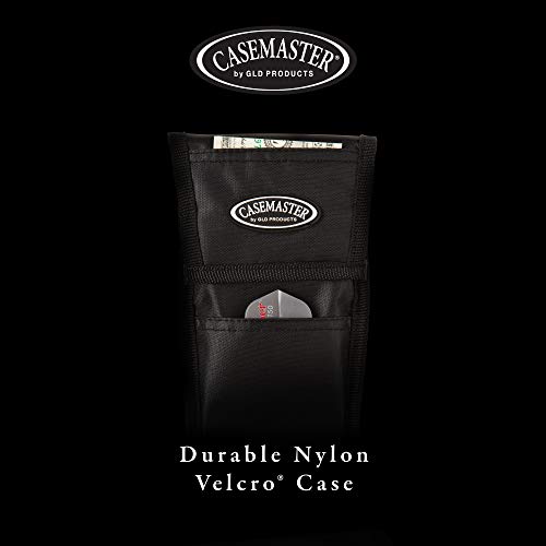 Casemaster Single Black Dart Case with Solid Plastic Insert and Flexible, Tough Nylon Covering, Holds 3 Steel Tip and Soft Tip Darts, Hard Shell Keeps Flights in Perfect Shape - Thumbnail 7