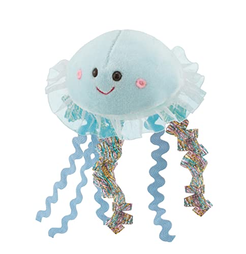 Trudi 51286 Sweet Collection Kleine Qualle ca. 6 cm, Größe XXS, Stofftier mit weichen Materialien und liebevollen Details, Plüschtier waschbar, Kuscheltier für Kinder & Babys, Blau