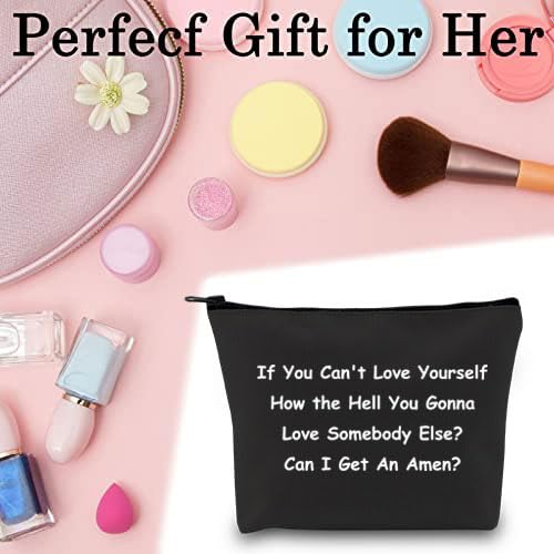 Drag Race Inspired Gift Drag Queen Canvas Cosmetic Bag Pride Gift for Sister Mom (Get an Amen-BK) - Image 3