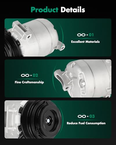 Image of SCITOO AC Compressor fit for Chevrolet for Classic 2.2L 2004-2005, Air Conditioning Compressor fit for Chevrolet for Vectra 2.2L 2004-2005, for Pontiac for Grand Am 2.2L 2002-2005 22688565