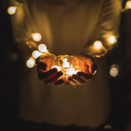 Dailyart Globe String Lights Battery Powered 50 LED Fairy String Lights, 5M, 8 Modes, Waterproof Decorative Light with Remote Control for Garden, Party, Wedding, Indoor, Bedroom and Patio - Warm White - Cosy Home Interiors Dailyart Globe String Lights Battery Powered 50 LED Fairy String Lights, 5M, 8 Modes, Waterproof Decorative Light with Remote Control for Garden, Party, Wedding, Indoor, Bedroom and Patio - Warm White - Image 9