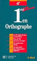 1er en orthographe 4e 2011667984 Book Cover