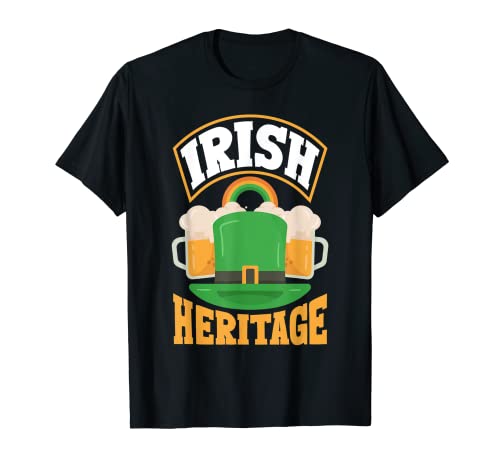 Irish Heritage Celebrate Irlanda Día de San Patricio trébol Camiseta
