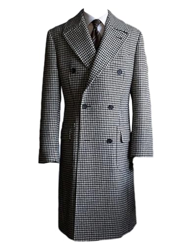 Manteau de fête pour mariage et blazer homme en pied-de-poule chic
