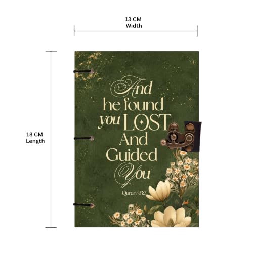 Image of Quran Verse Diary Notebook 7x5 Inch 160 Pages Unruled Journal for Writing