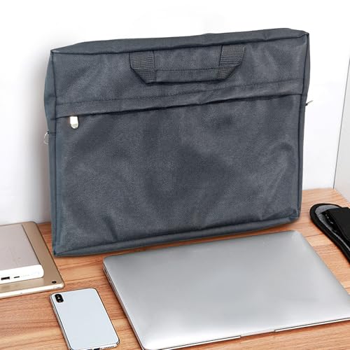 17 inch Laptop Carrying Case, Messenger Shoulder Bag with Strap, Office Bag, Carry On Laptop Case for Notebook/Computer/Laptop, Black3