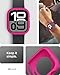 Miimall for Apple Watch 10 Bumper 42mm, Slim Lightweight TPU Soft Case Cover Wireless Charging Full Protective Bumper Case Hot Pink