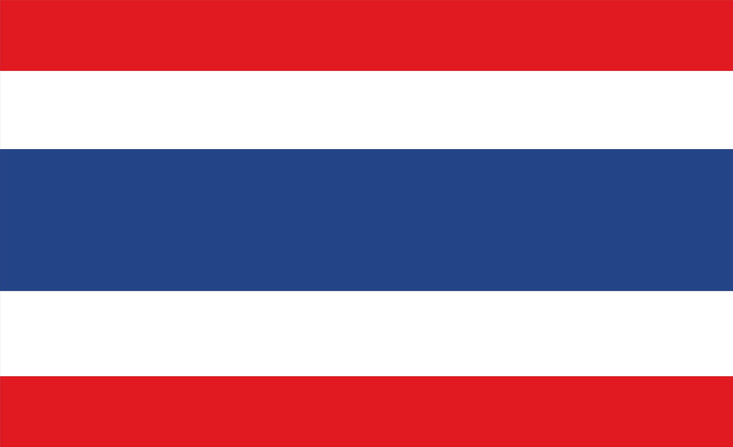 Drapeau de la Thaïlande pour décoration de festival et grand espace