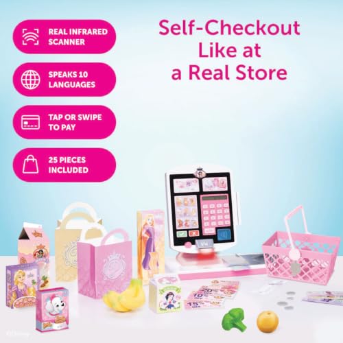 Disney Princess Style Grocery Self-Checkout Register Play Set - image 2