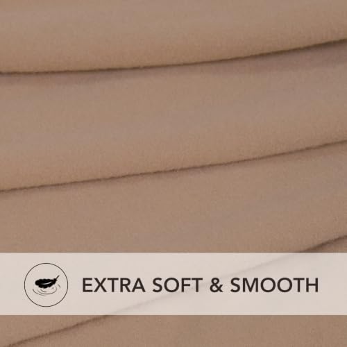 Image of PureFit Super Stretch Form Fit Ottoman Cover Rectangle - Ottoman Slipcovers for Foot Stool Cover & Folding Storage Slipcover for Living Room with Nonslip Elastic Bottom (Medium-L, Camel)