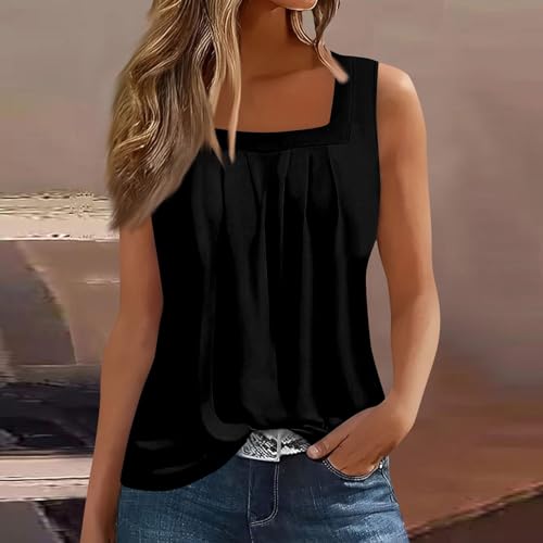 Spring Summer Plus Size Dressy Tank Tops for Women 2025 Womens Workout Floral Boho Beach Sleeveless Shirts Blouses