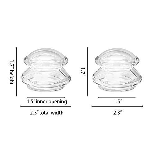 ICUPPING Silicone Cupping Set for Chinese Cupping and Massage Therap, for Body Massage, Muscle Relaxation, Pain Relief (M(2))