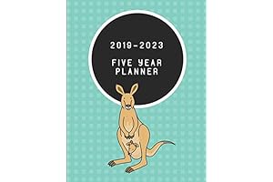 Five Year Weekly Planner 2019-2023 with Kangaroo Design