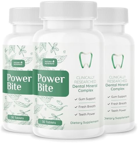 Power Bite Tablets – Mineral Complex with Calcium, Xylitol, Myrrh...