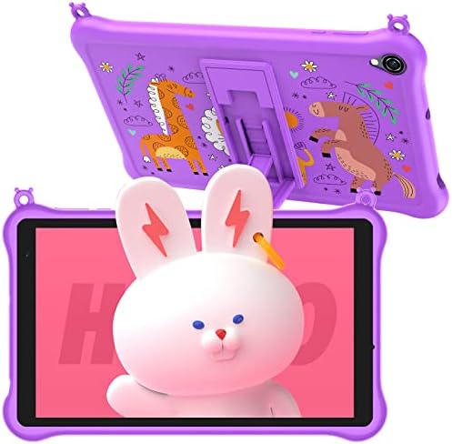 Kids Tablet, Blackview Android 12 Tablet Tab 5 Kids, 5GB+64GB/TF 1TB 5580mAh, Ages 3-7 WiFi Tablets for Kids, 8 Inch HD+ Display, Pre-installed i-Kids/Dual Speakers/Parantal Control/Google GMS, Purple
