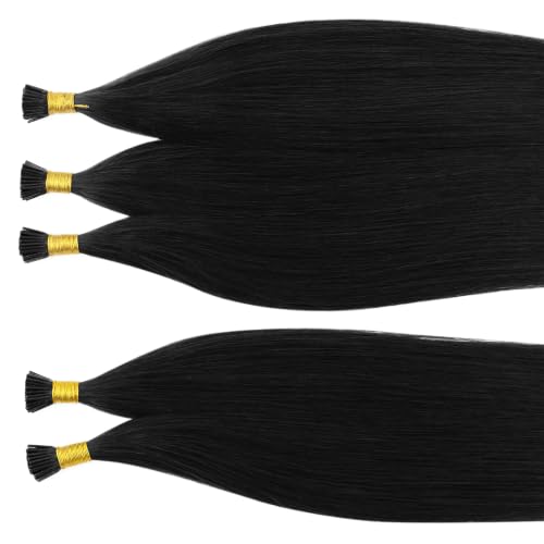 Image of Full Shine I Tip Hair Extensions Human Hair, Mocha Ash Brown 16 Inch