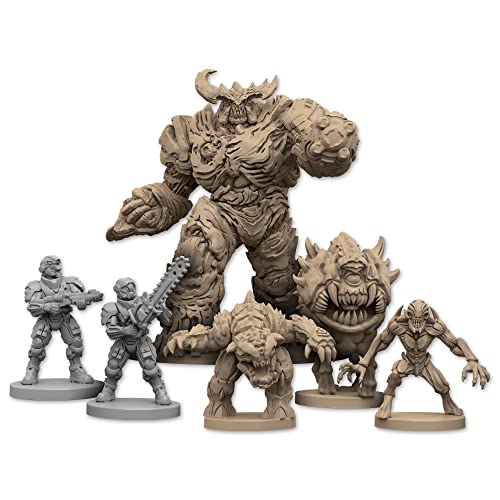 Image of Doom The Board Game (2nd Edition) | Sci-Fi Combat Strategy Game Based on The Video Game for Adults and Teens | Ages 14+ | 2-5 Players | Fantasy Flight Games