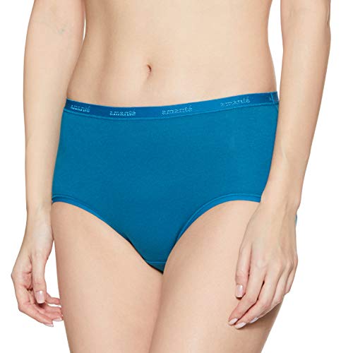 Image of Amante Solid Cotton Full Brief Panty Pack(Pack of 3)
