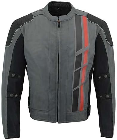 Milwaukee Leather MPM1793 Black Armored Mesh Motorcycle Jacket for Men - All Season Biker Jacket - Image 7