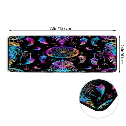 Tapis de sol cuisine violet attrape-rêves grand format - 4