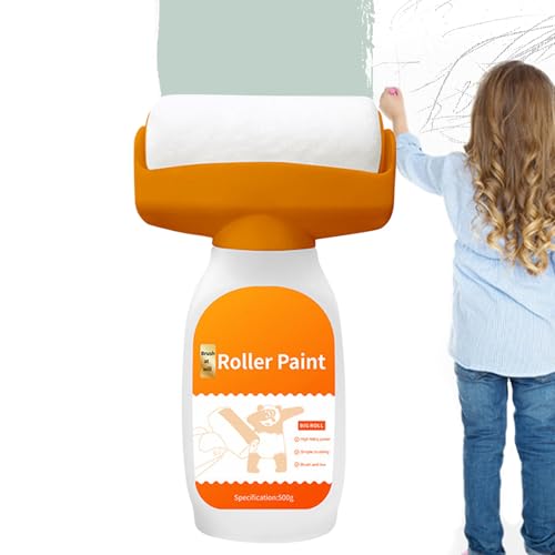 Rodillo De Pintura Recargable,Pintura Rápida Para Techos De 500 Gramos | Herramientas De Reparación Para Superficies De Muebles Puertas Y Gabinetes Interior Exterior