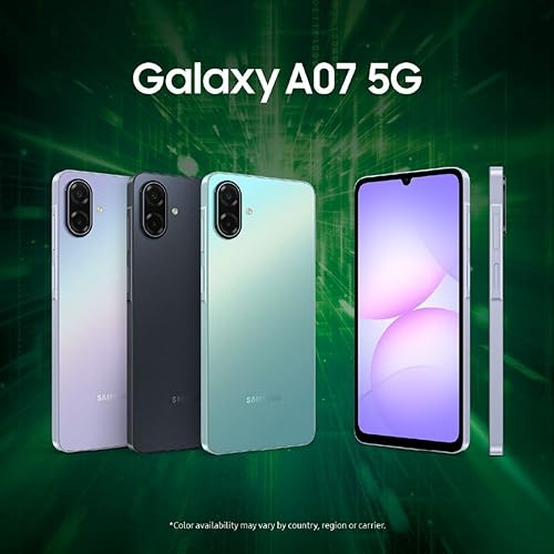 Image of Samsung Galaxy A07 5G (Light Violet, 4GB RAM, 128GB Storage) | 6.7 inch HD+ 120Hz Display | MediaTek Dimensity 6300 | 50MP + 2MP Rear Camera | 6000 mAh Battery