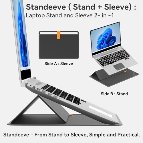 Image of Smatree MobileBase Laptop Shoulder Case with Stand for 15.6-16 inch ASUS L510 /P1512 /M515 /F515 /ProArt P16, for ROG Zephyrus G16 /M16 /G15, for Chromebook Flip CM5 /CX5, for ROG Flow X16 2023 /2022 (A485S)