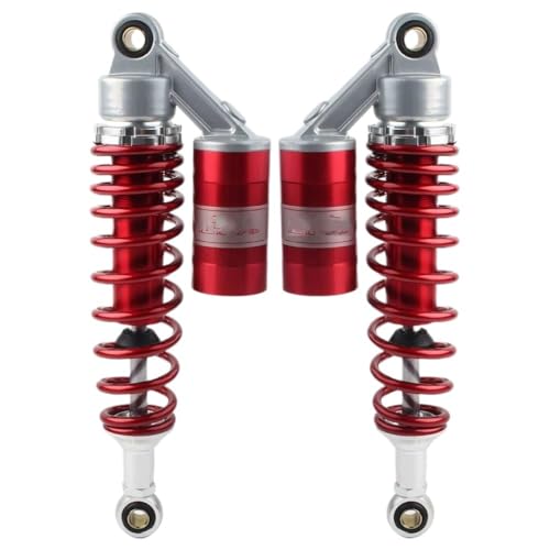 レッド ユニバーサル 320mm 12.6インチ クレビスエンド バイク リア エア ショックアブソーバー スズキ用 1ペア バイク 用 油圧 リアショック