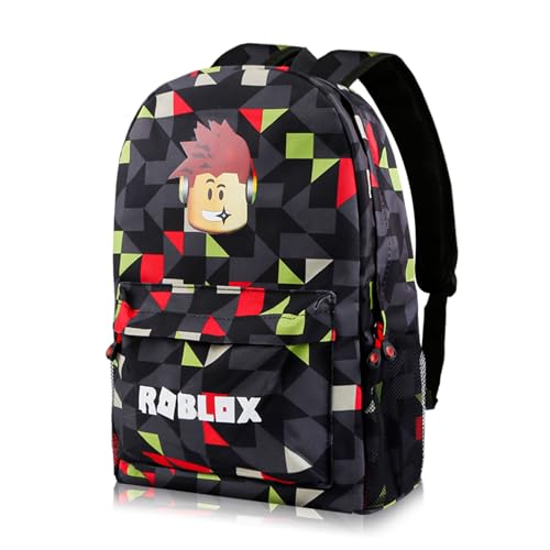 yumcute Ro-blx Kinder Rucksack Druck rucksack Jugendlichen Rucksack Jungen 10 Jahre kinder Schulrucksack Jungen Große Kapazität Reiserucksäcke Cartoon Anime Schultaschen für Kinder