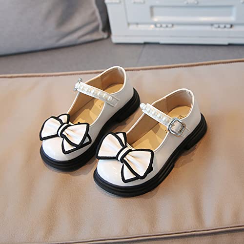 Girl Heels Fashion Autumn Girls Casual Shoes Thick Sole Round Toe Bow Pearl Buckle Cute Dark Boots for Girls2