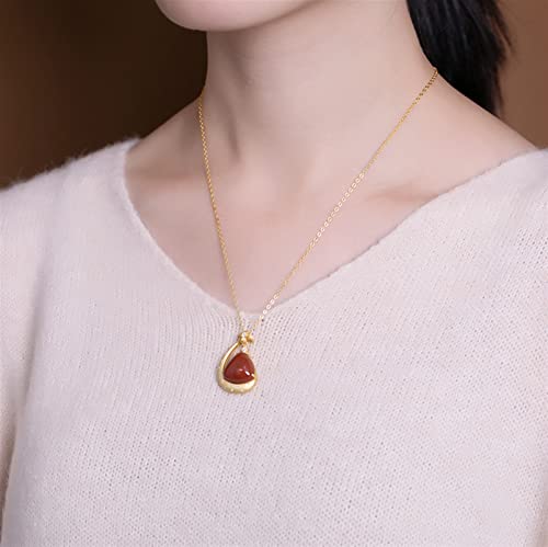 Collier Pendentif Agate S925 : Cadeau Idéal Saint-Valentin - 2