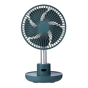 HAOSHAN Medium Osciallating LCD Met Display-scherm Draagbare USB Handheld Oplaadbare Elektrische Handheld Tafel Mini Fan…