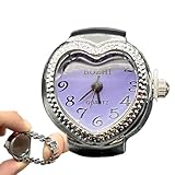 Generico Orologio ad anello vintage, Orologi con anello al quarzo elastico con fascia elastica, Orologio da analogico al quarzo elastico con cinturino per uomo, festa