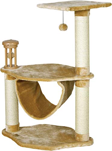 Arbre à chat beige Flamingo Kairo 62x37x86 cm pour le repos de votre félin - 2