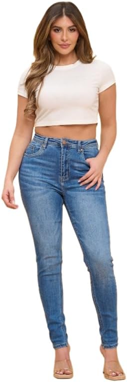 LOVER BRAND FASHION Women's High - Waisted Skinny Jeans Stretchy Denim Pants for Casual Wear Multiple Washes Tummy Control - Image 4