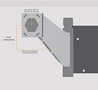 Vista 7 de Minn Kota 1810384 Raptor Jack Placa Adaptador Soporte - Estribor, 8" Setback, 6" Rise, Negro