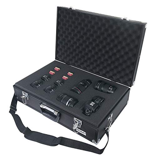 HMF Maletín de Aluminio, maletín para Armas con Espuma