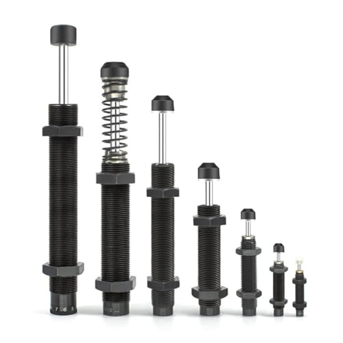 Amortiguador hidráulico AC2580-2 con rosca completa para mitigar impactos mecánicos