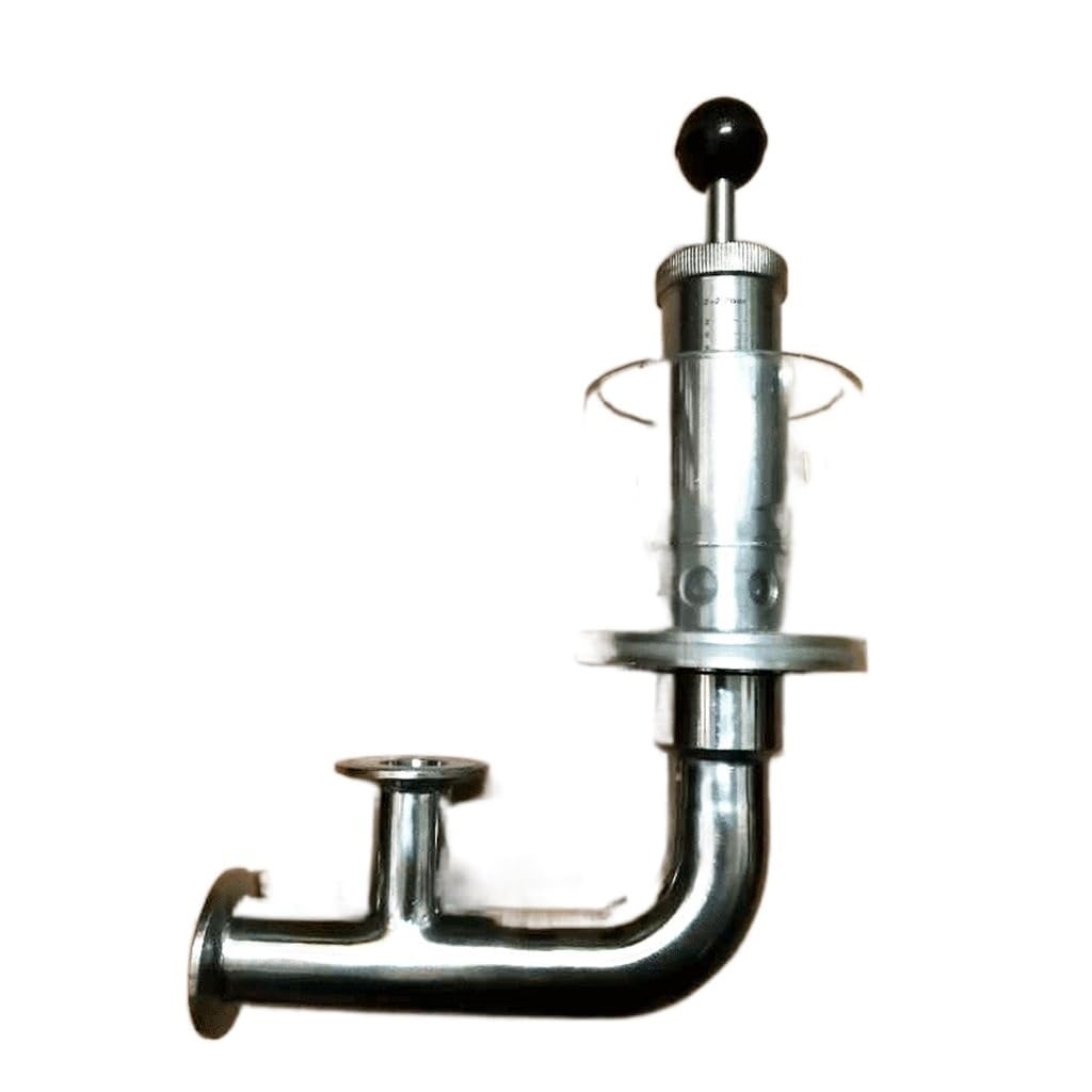 1,5 "tri-clamp 0,2-2,2 Bar regulowany zawór bezpieczeństwa nadmiarowy ciśnienia sanitarny SUS304 stalowy fermentor do piwa Homebrew z podstawą