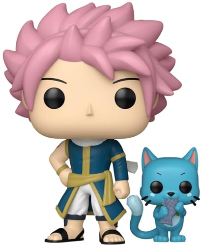 Funko Pop! & Buddy: Fairy Tail 100 Years Quest - Natsu Dragneel & Happy - Figura in Vinile da Collezione - Idea Regalo - Merchandising Ufficiale - Giocattoli per Bambini e Adulti - Anime Fans