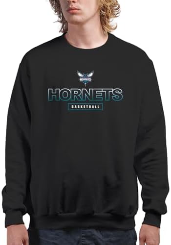 Junk Food NBA - Charlotte Hornets Fade Away Adult Crewneck Black